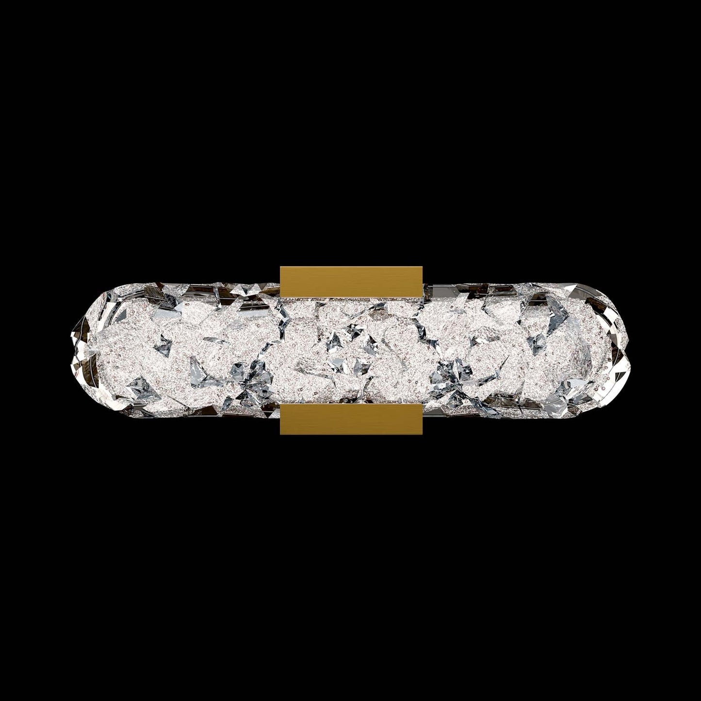 Bramble LED Bath Vanity Light in Aged Brass.