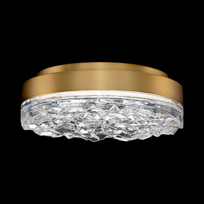Bramble LED Flush Mount Ceiling Light in Aged Brass.
