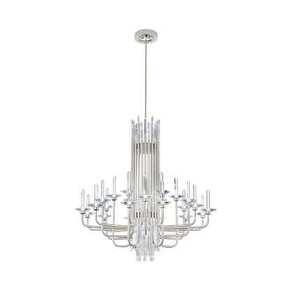 Calliope LED Chandelier in Soft Silver (24-Light).