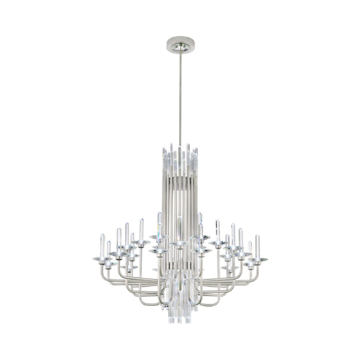Calliope LED Chandelier in Soft Silver (24-Light).