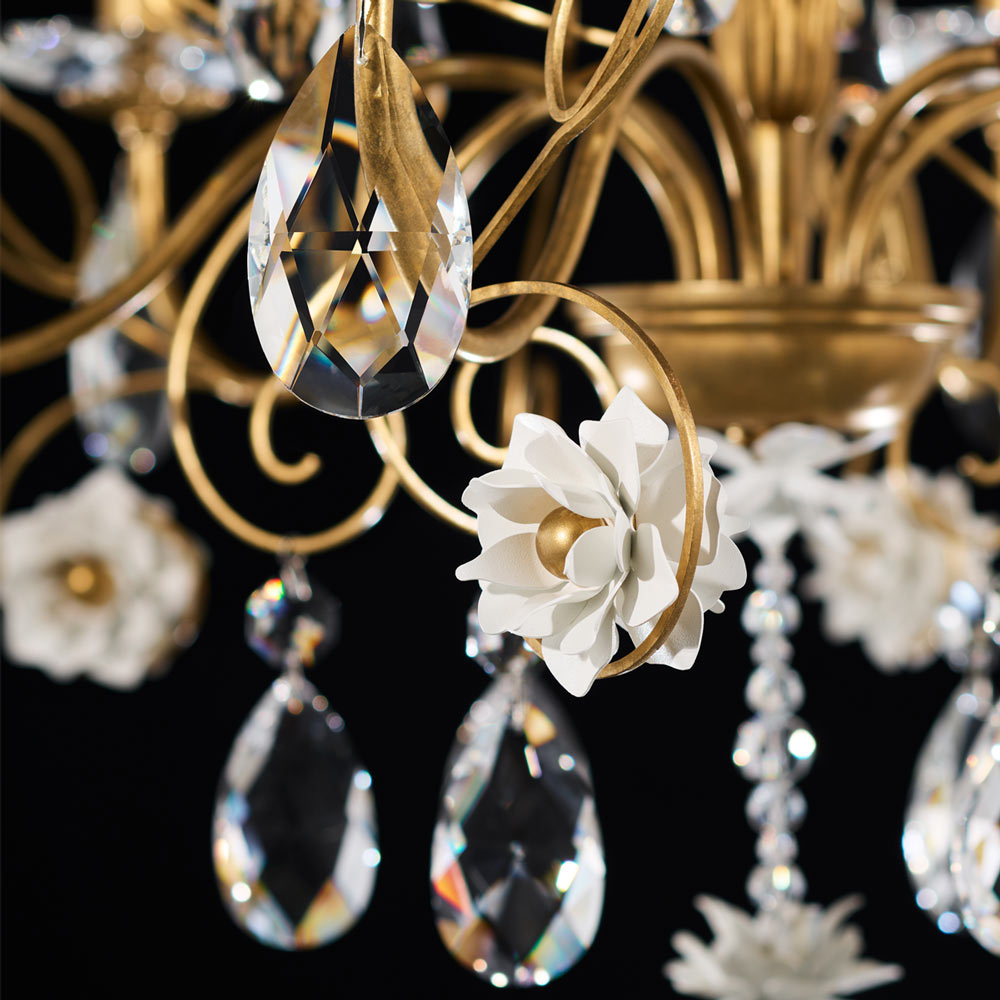 Camellia Chandelier in Detail.