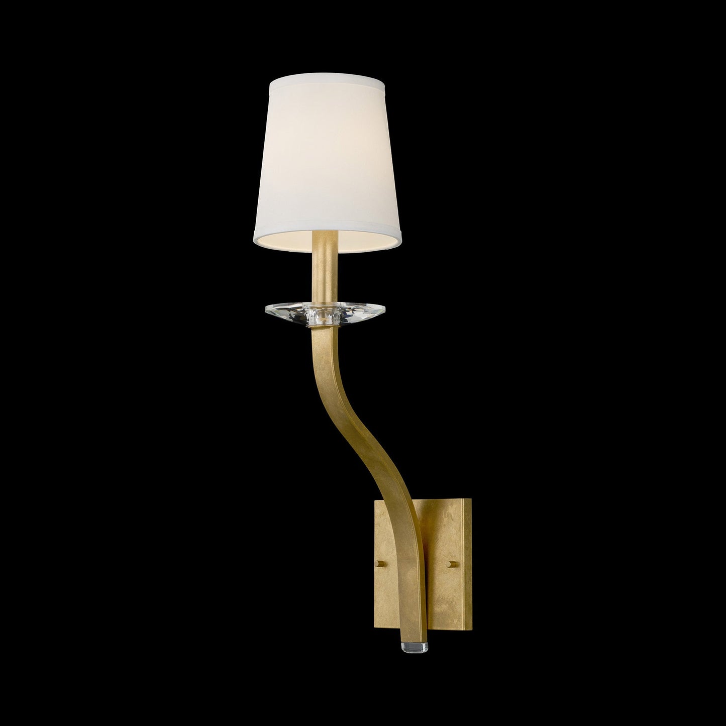 Catalena Wall Light in Heirloom Gold/Fabric.
