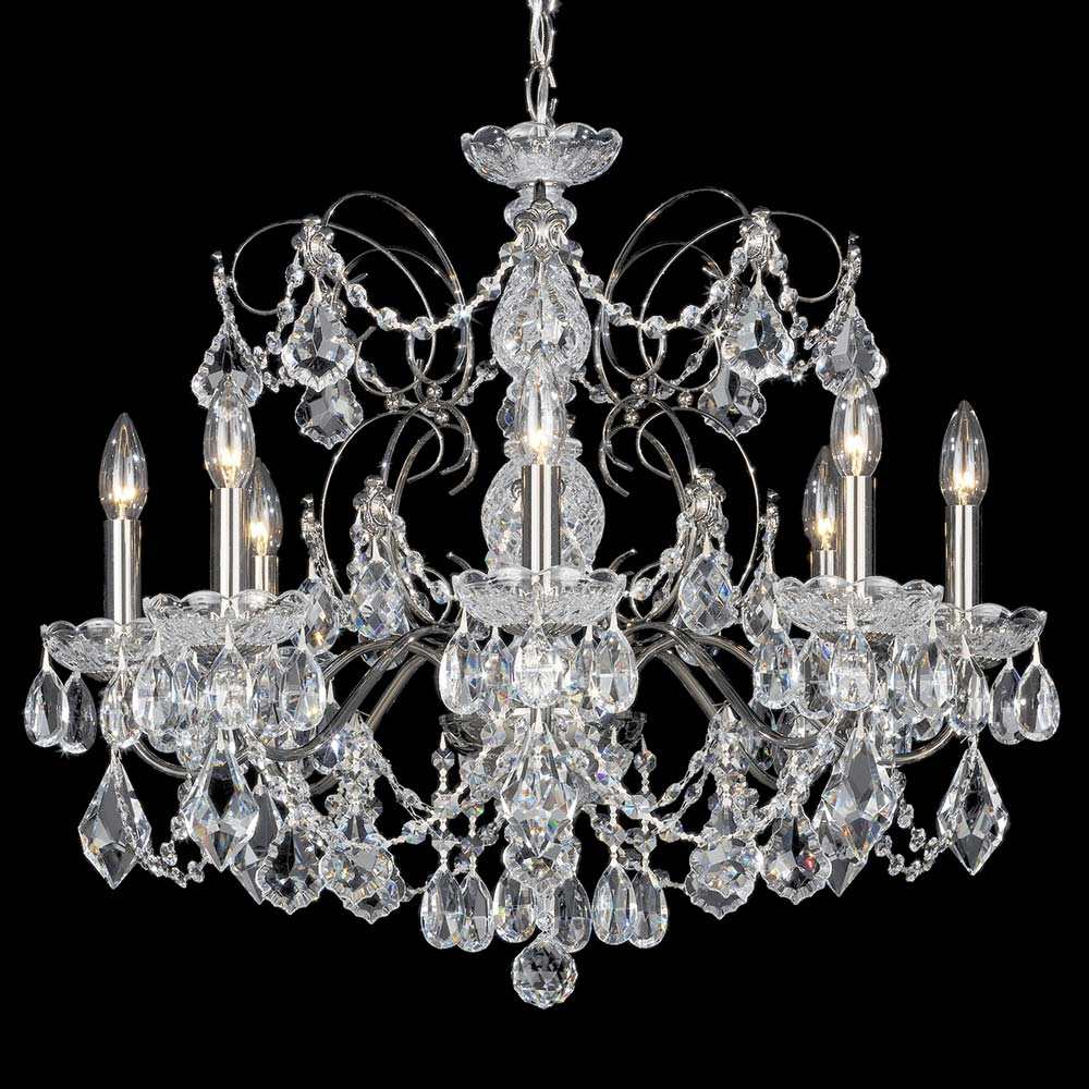 Century Chandelier in Black Pearl (8-Light).