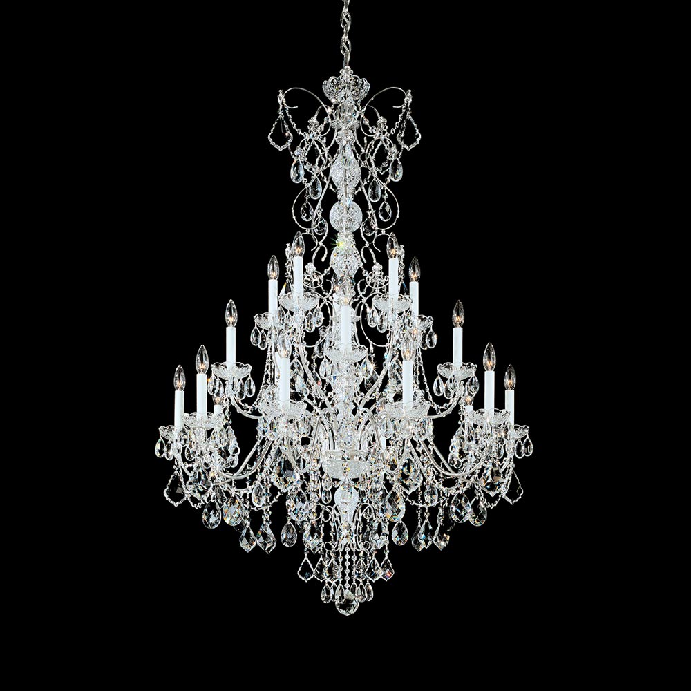 Century Chandelier in Polished Nickel (20-Light).
