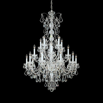 Century Chandelier in Polished Nickel (20-Light).