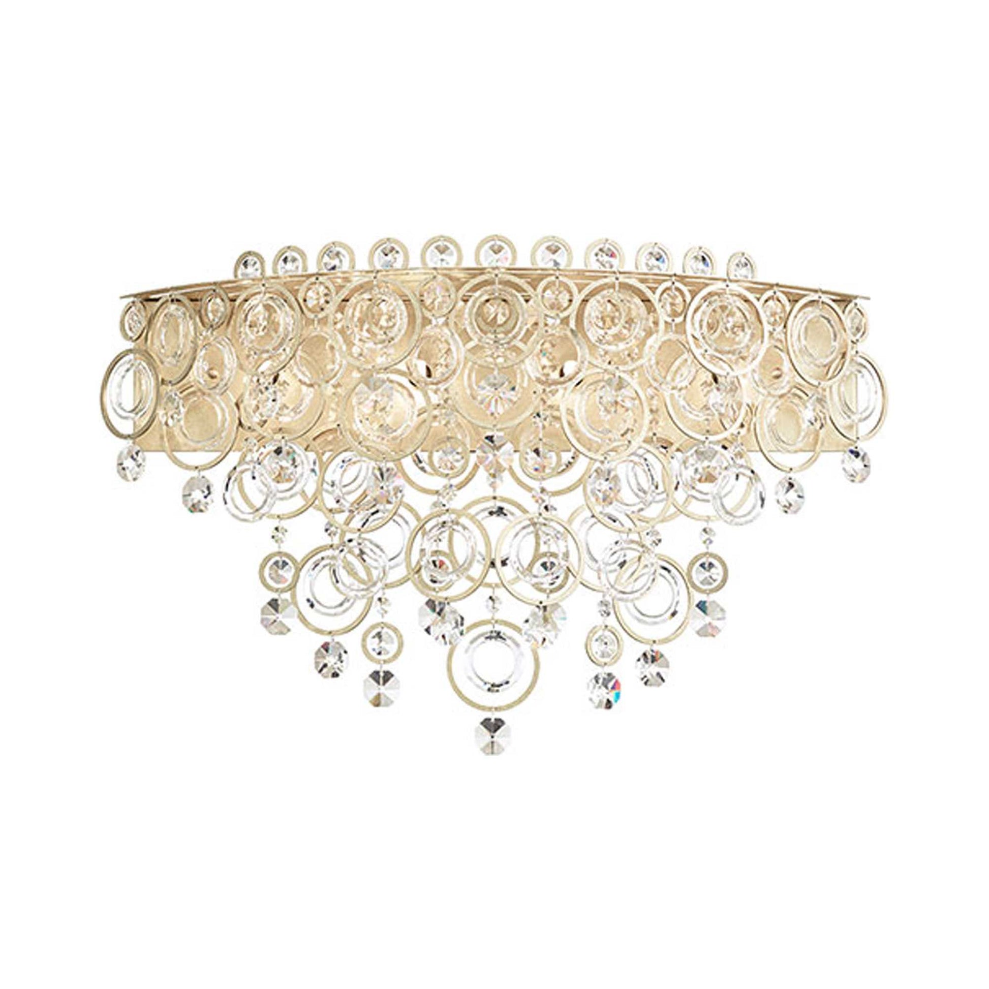 Circulus Bath Vanity Light in Heirloom Silver.