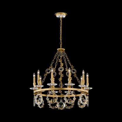 Concetta Ring Chandelier in Heirloom Gold.
