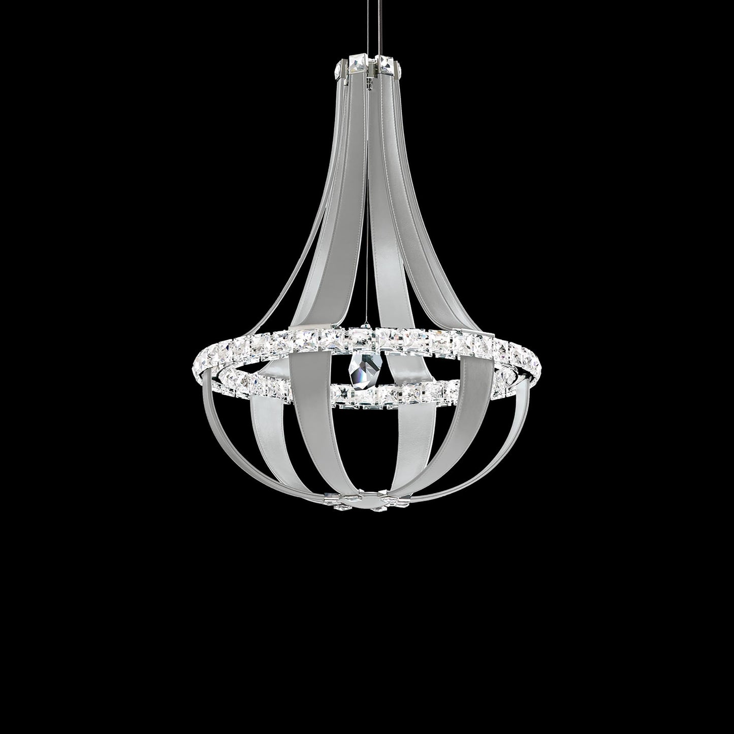 Crystal Empire LED Pendant Lightin Snowshoe/Crystals From Swarovski (12-Light).