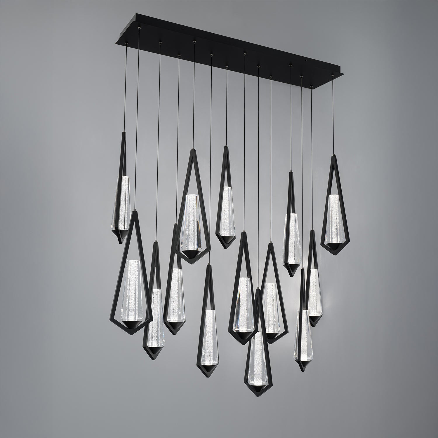 Devotion Linear LED Multi Light Pendant Light in Detail.