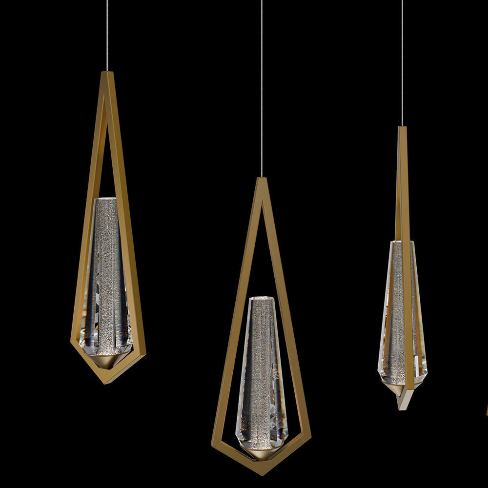 Devotion Linear LED Multi Light Pendant Light in Detail.