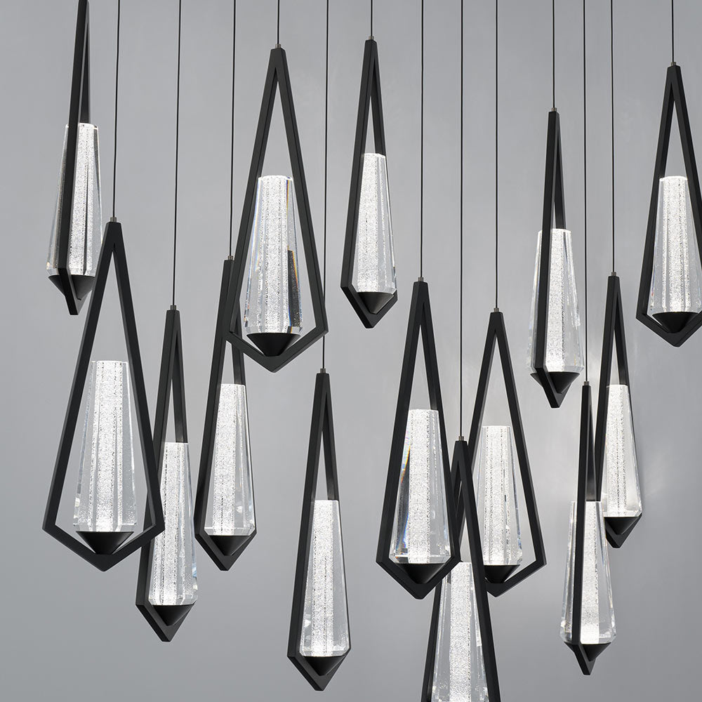 Devotion Linear LED Multi Light Pendant Light in Detail.
