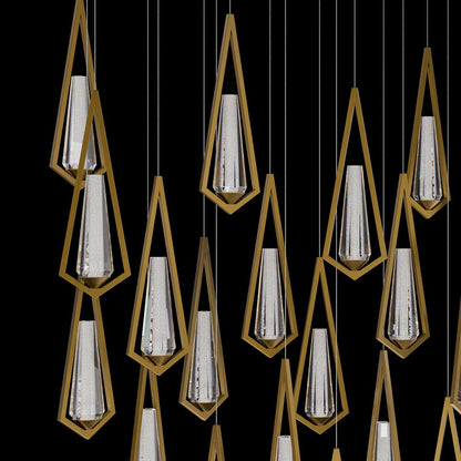 Devotion Linear LED Multi Light Pendant Light in Detail.