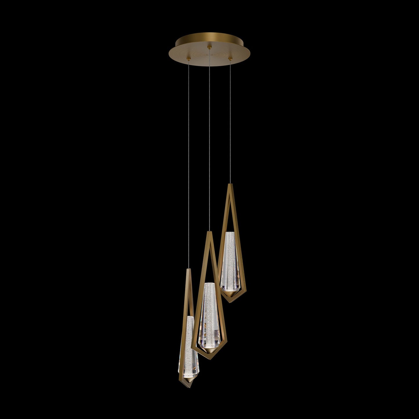 Devotion Round LED Multi Light Pendant Light.