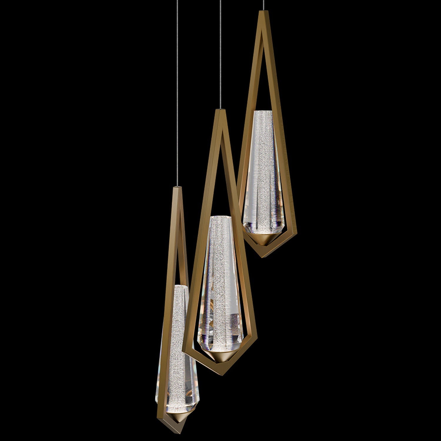 Devotion Round LED Multi Light Pendant Light in Detail.