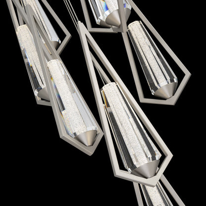 Devotion Round LED Multi Light Pendant Light in Detail.
