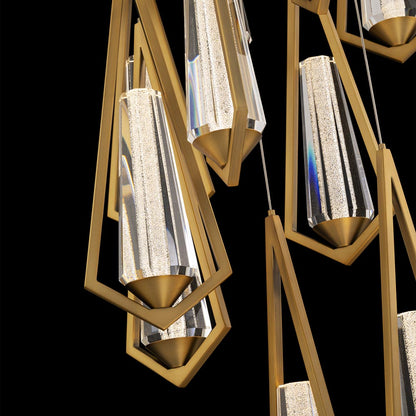 Devotion Round LED Multi Light Pendant Light in Detail.