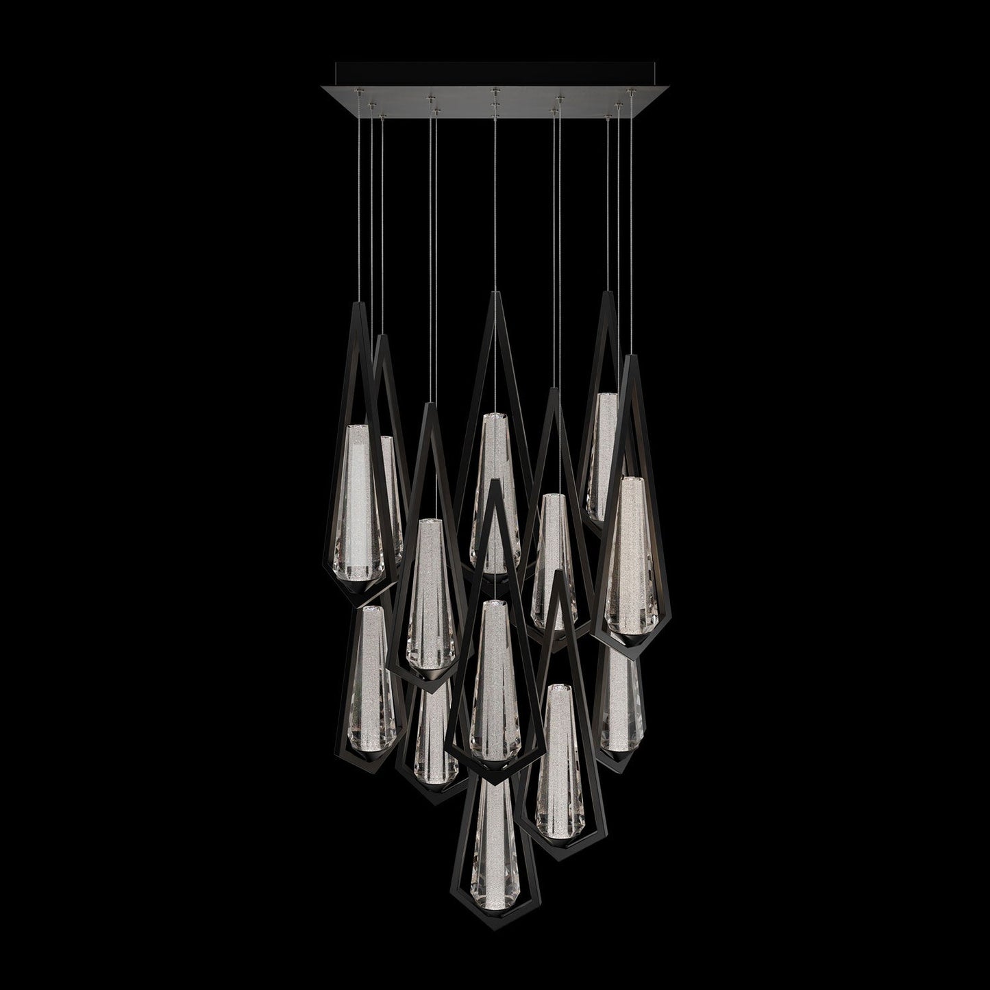 Devotion Square LED Multi Light Pendant Light.