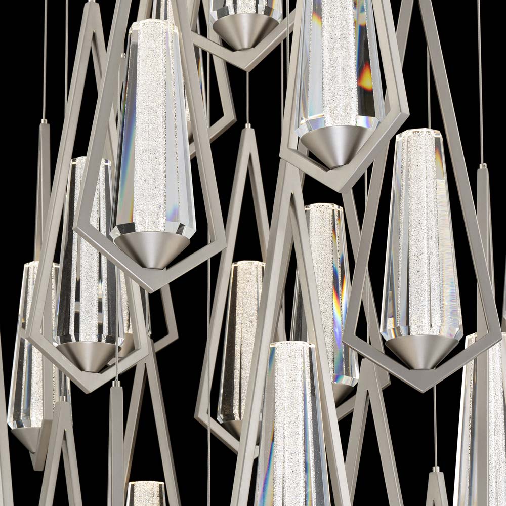 Devotion Square LED Multi Light Pendant Light in Detail.