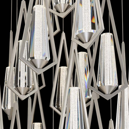 Devotion Square LED Multi Light Pendant Light in Detail.
