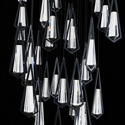 Devotion Square LED Multi Light Pendant Light in Detail.