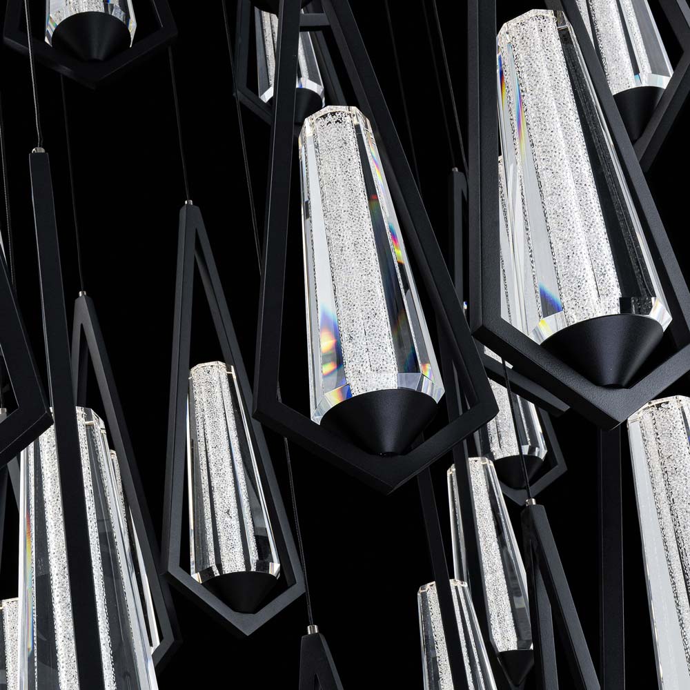 Devotion Square LED Multi Light Pendant Light in Detail.