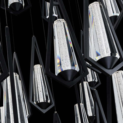 Devotion Square LED Multi Light Pendant Light in Detail.