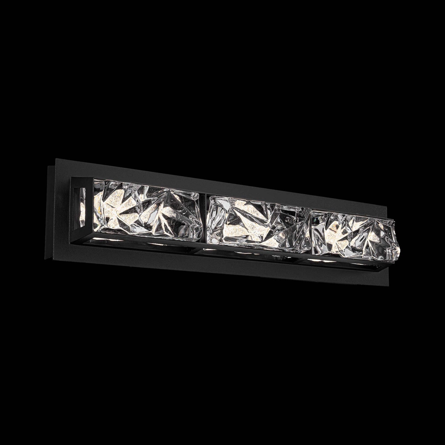 Drizzle LED Bath Vanity Light in Black.