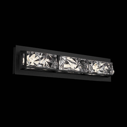 Drizzle LED Bath Vanity Light in Black.