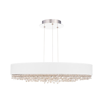 Eclyptix LED Pendant Light (White Shade/Radiance Wavy Crystal/29-Inch).