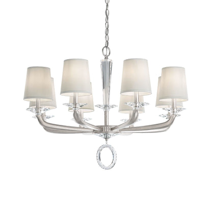Emilea Chandelier in Antique Silver (8-Light).