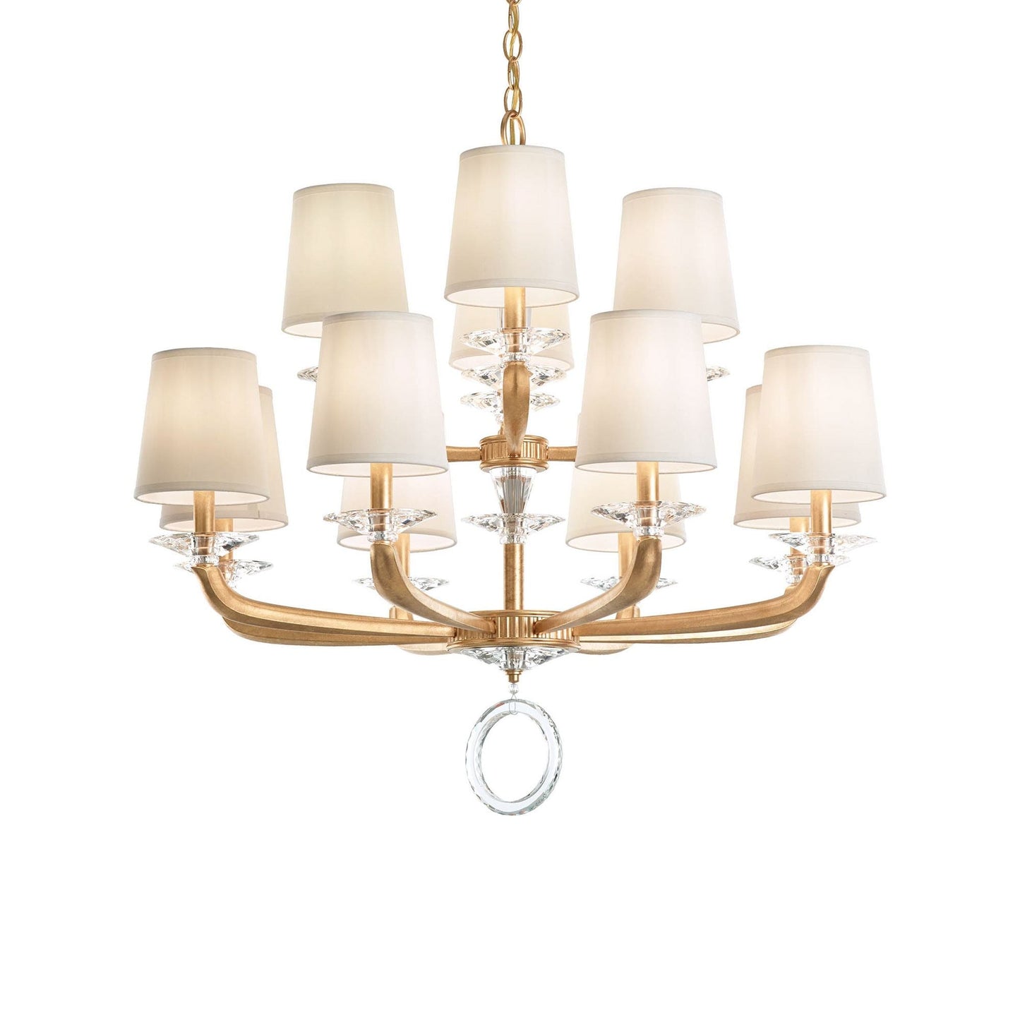 Emilea Chandelier in French Gold (12-Light).