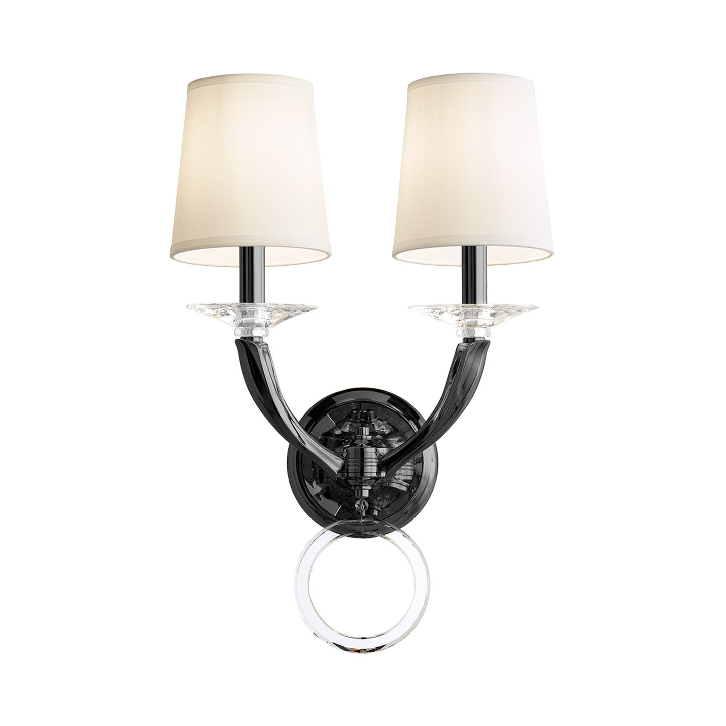 Emilea Wall Light in Jet Black.