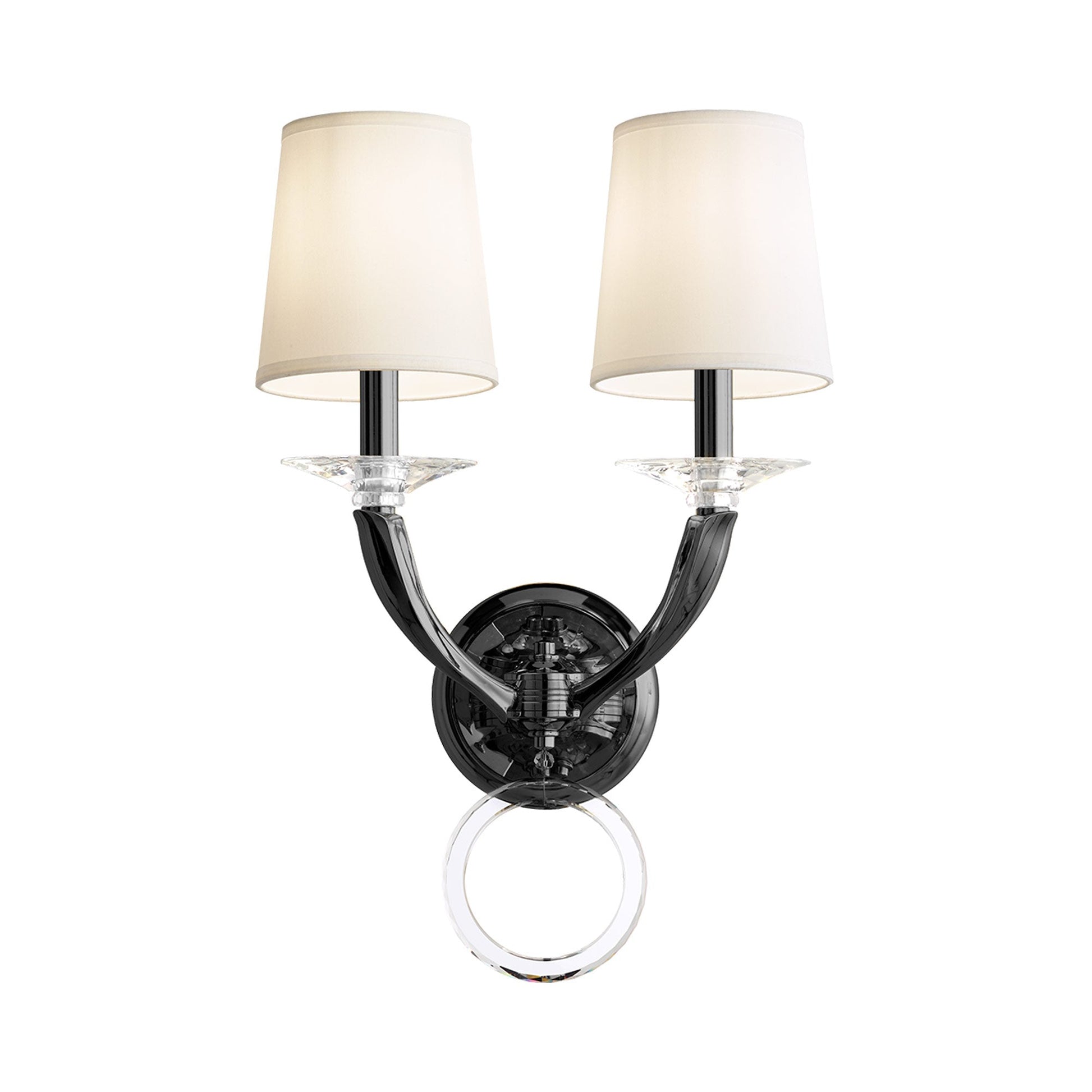 Emilea Wall Light in Jet Black.