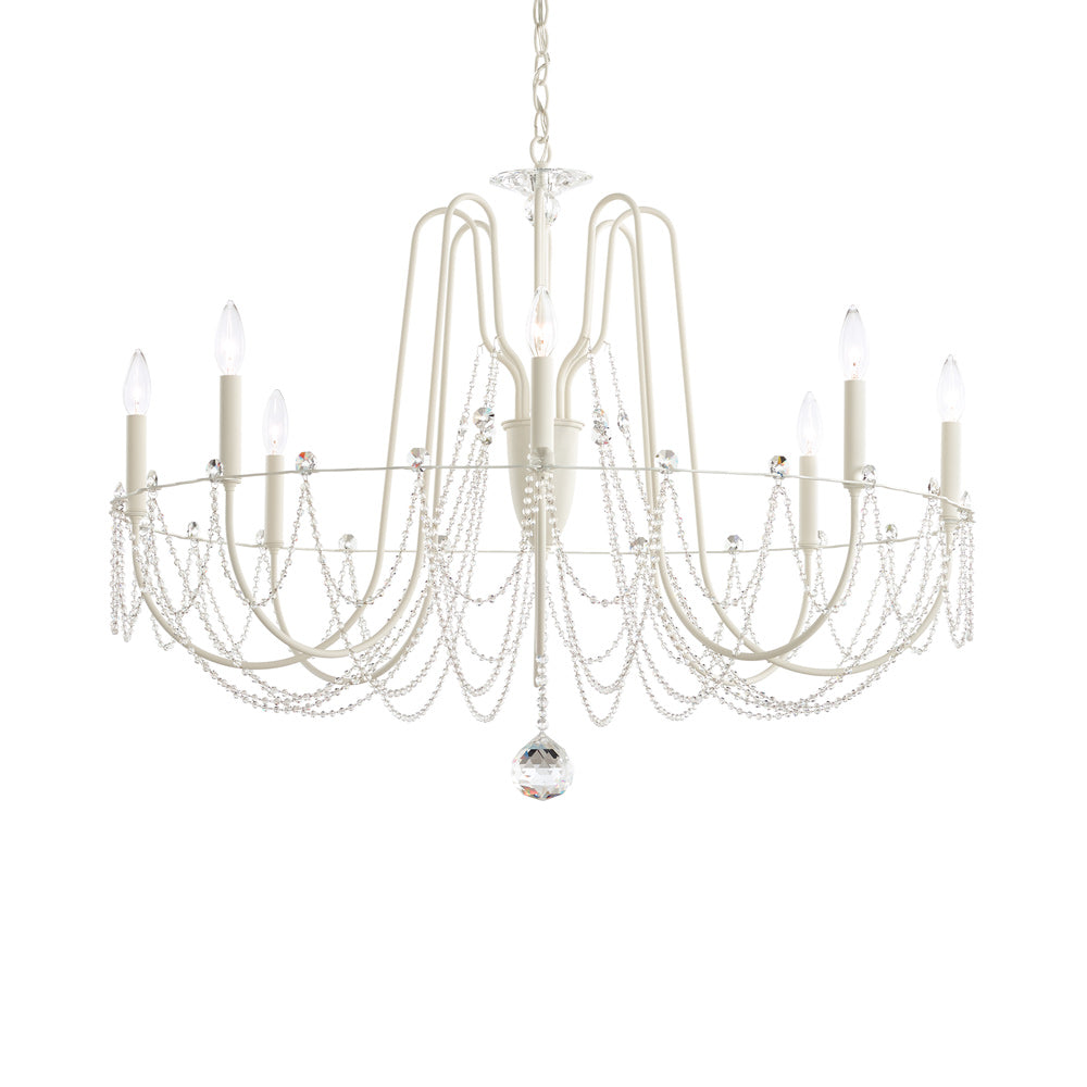 Esmery Chandelier in White (8-Light).