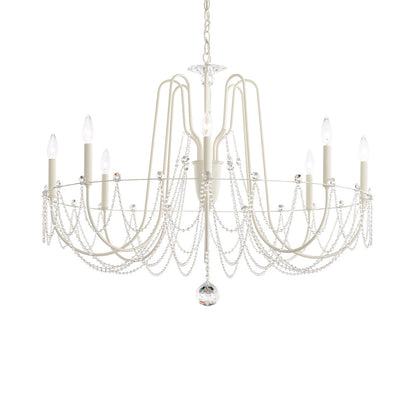 Esmery Chandelier in White (8-Light).