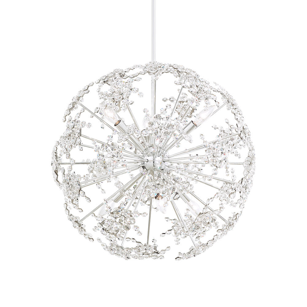 Esteracae Pendant Light in Polished Stainless Steel (24-Inch).