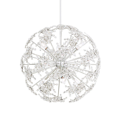 Esteracae Pendant Light in Polished Stainless Steel (24-Inch).