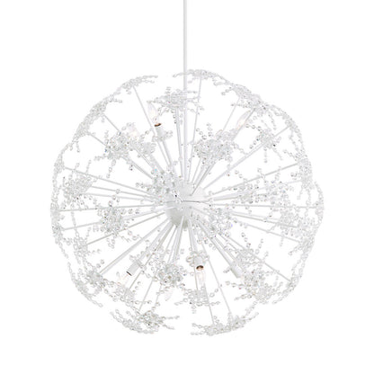 Esteracae Pendant Light in White Luster (36-Inch).