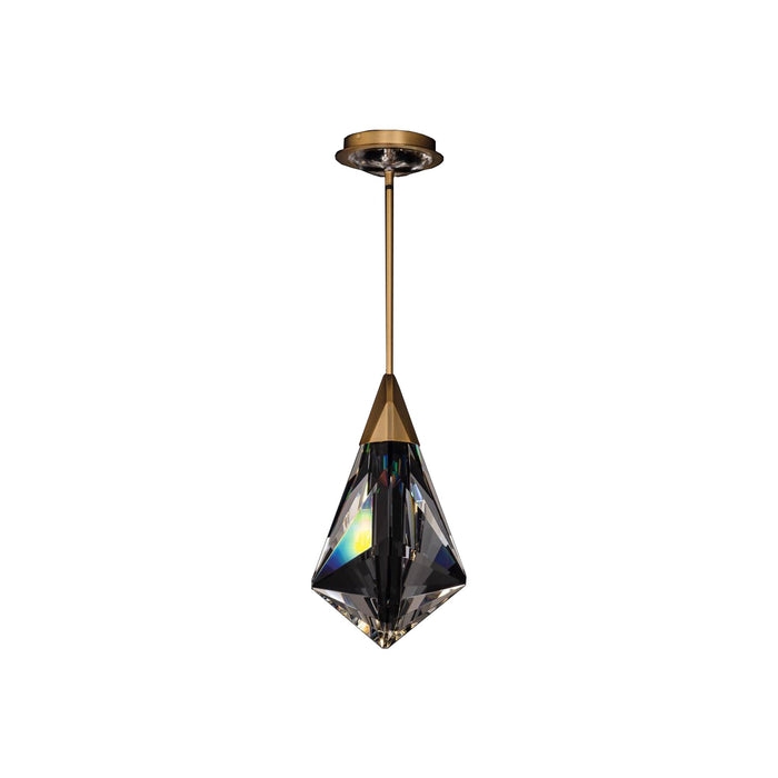 Fazzoletto LED Pendant Light in Aged Brass.