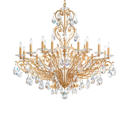 Filigrae Chandelier in French Gold (18-Light/Without Shade).