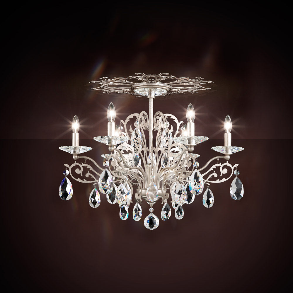 Filigrae Semi Flush Mount Ceiling Light in Detail.
