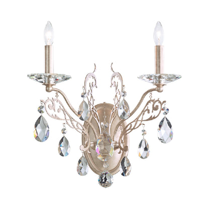 Filigrae Wall Light in Antique Silver.
