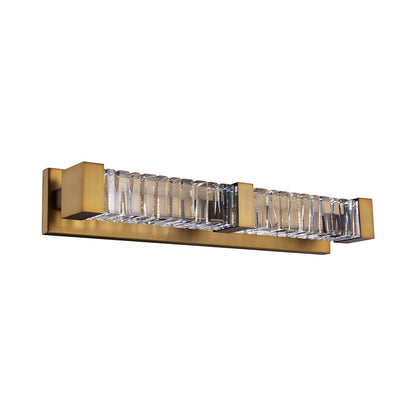 Guild LED Vanity Wall Light in Aged Brass (Small).
