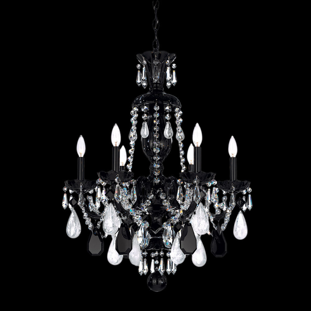 Hamilton Rock Crystal Chandelier in Detail.