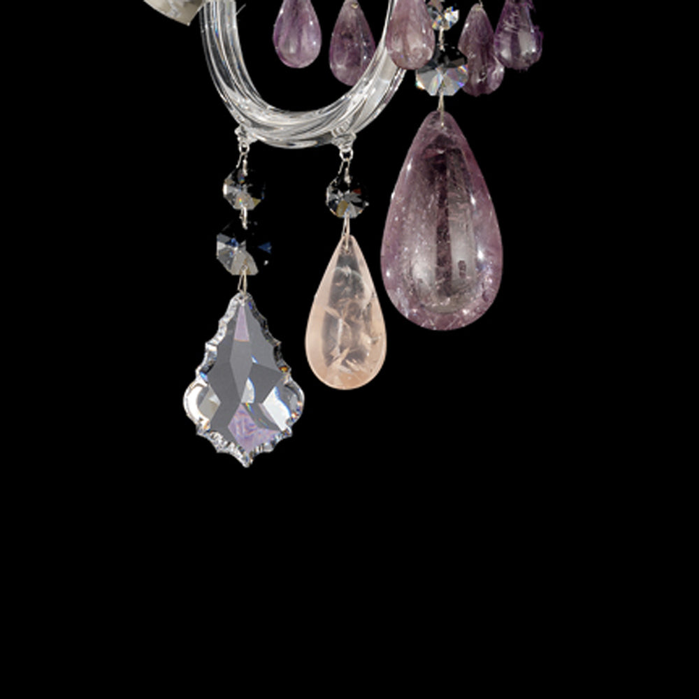 Hamilton Rock Crystal Wall Light in Detail.