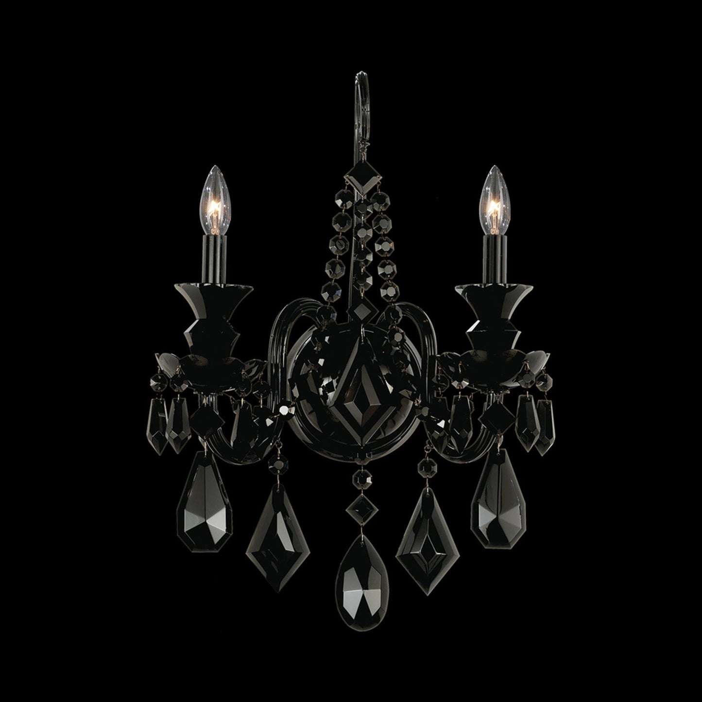 Hamilton Wall Light in Jet Black (2-Light).