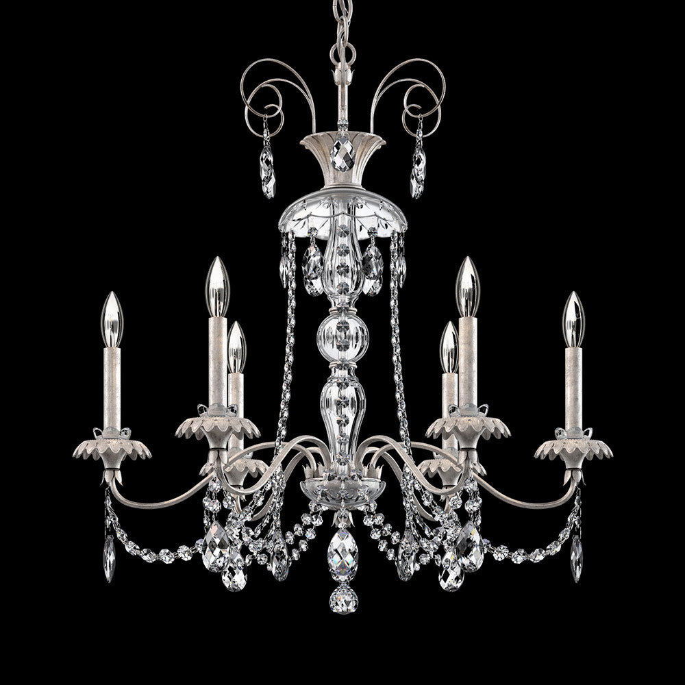 Helenia Chandelier in Antique Silver (6-Light).