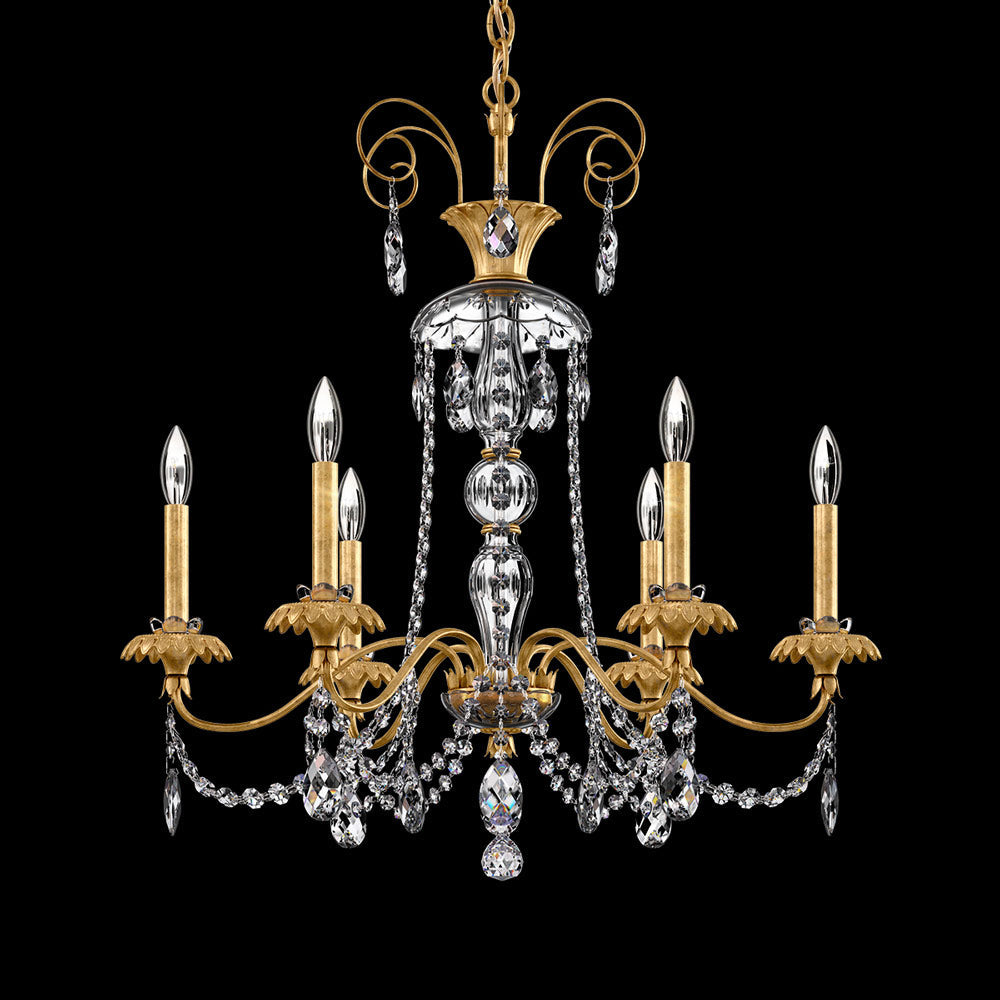 Helenia Chandelier in Heirloom Gold (6-Light).