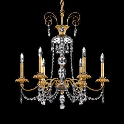 Helenia Chandelier in Heirloom Gold (6-Light).