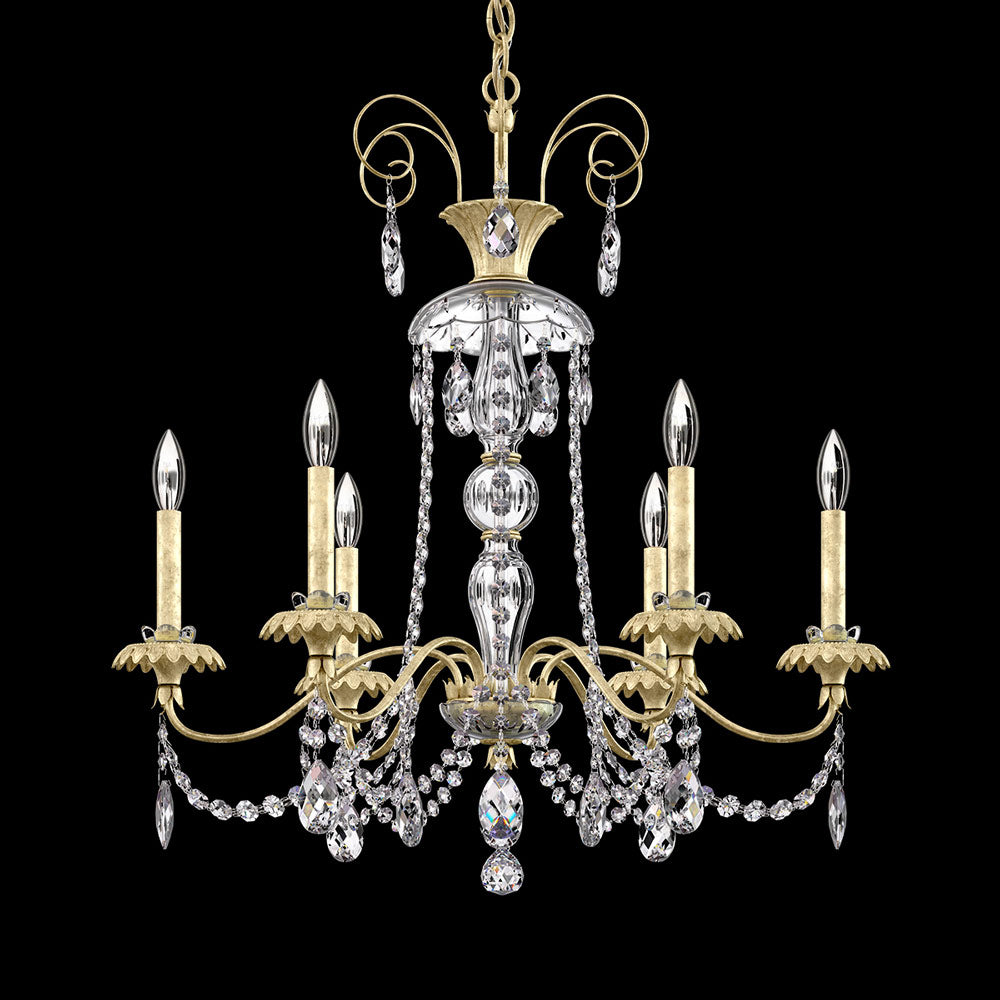 Helenia Chandelier in Heirloom Silver (6-Light).